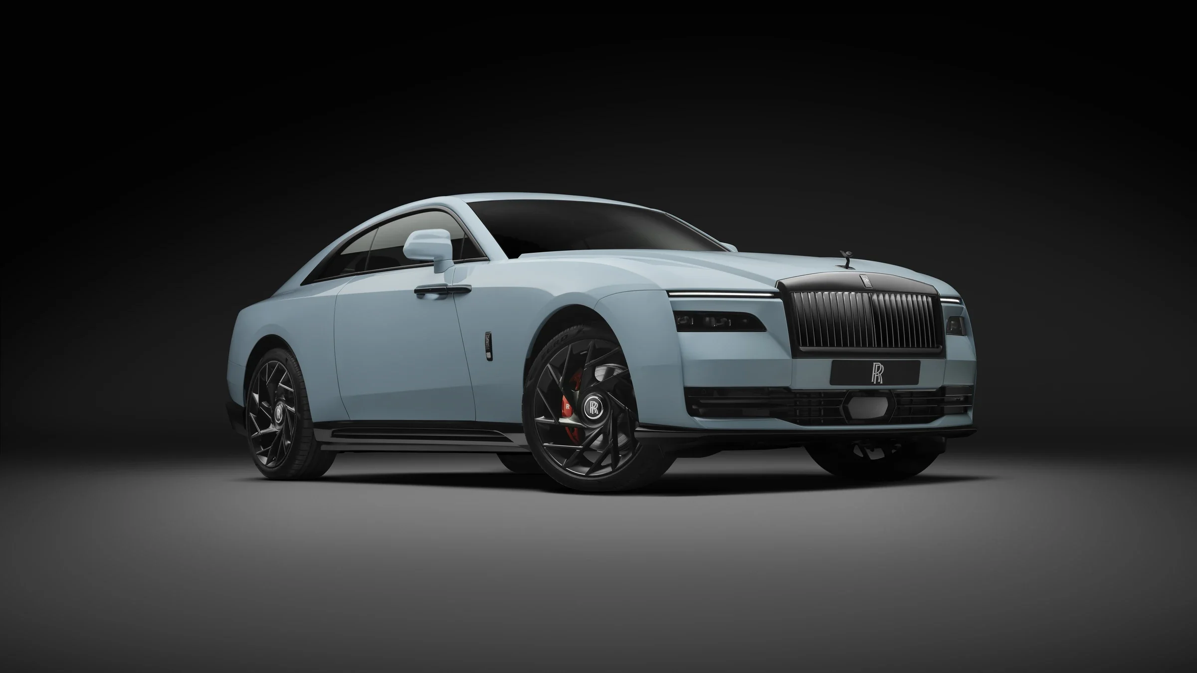 Rolls-Royce Black Badge Spectre Series II in heller Lackierung im Studio